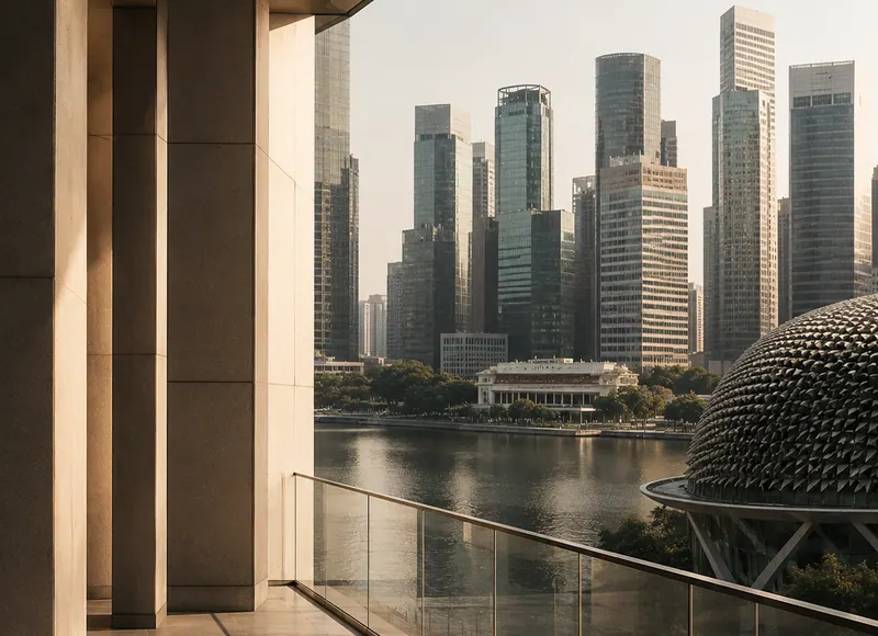 Singapore city skyline